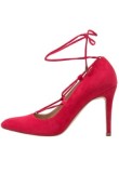 CH2472-3 Pantofi eleganti cu varf ascutit din imitatie piele intoarsa