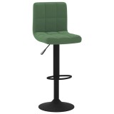 Cumpara ieftin Scaun de bar, verde inchis, catifea