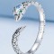 Inel Argint Reglabil Snake --- Model SARPE cu piatra Albastra--- ARG407C