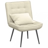 VidaXL Scaun de relaxare cremă 64x74x84 cm catifea