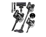 Aspirator vertical fara sac cu accesorii 3 in 1, perie electrica cu LED, 250 W, MalTec 113544