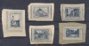 ARDEAL aprox. 1910 lot 5 vignete foarte rare cu diferite imagini din Sibiu, format mic, Istorie, Nestampilat