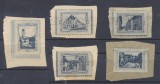 ARDEAL aprox. 1910 lot 5 vignete foarte rare cu diferite imagini din Sibiu, format mic