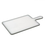 Tocator de Bucatarie, OffLimits, Antiderapant, cu Maner, 40x21 cm, Alb/Gri
