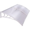 Copertina Usa Policarbonat Transparent 100x200 cm Cadru Alb ProCart Fixa Protectie UV Montaj Rapid
