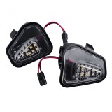Set 2 Lampi Led (Puddle Lights) &ndash; lumini sub Oglinzi GizMondo&reg; compatibile cu Volkswagen VW Passat B7, VW JETTA, VW Passat CC, VW SCIROCCO, PUDDLE LIG