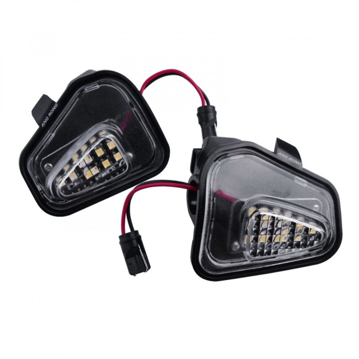 Set 2 Lampi Led (Puddle Lights) &ndash; lumini sub Oglinzi GizMondo&reg; compatibile cu Volkswagen VW Passat B7, VW JETTA, VW Passat CC, VW SCIROCCO, PUDDLE LIG