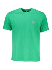 Tricou barbati, cu mini logo brodat, Regular fit, Verde deschis, S foto