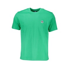 Tricou barbati, cu mini logo brodat, Regular fit, Verde deschis, S
