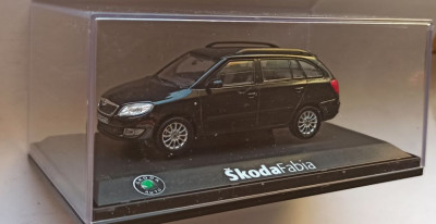 Macheta Skoda Fabia 2 Break Kombi (negru) - Abrex 1/43 foto