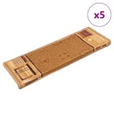 Cumpara ieftin Covorase scari autoadezive ,5 buc., bej ,65x21x4 cm