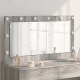 VidaXL Oglindă de Toaletă Gri Sonoma Plăci Aglomerate, Sticlă
