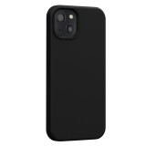 Husa silicon compatibila apple iphone 15 plus camera superprotect, interior din microfibra, negru