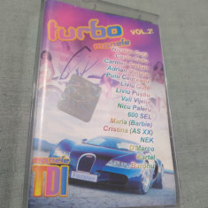 CASETA AUDIO MANELE TURBO MANELE VOL 2 ORIGINALA RARA!!