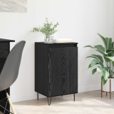 vidaXL Bufet Pe perete Stejar Negru 40 x 35 x 70 cm Lemn compozit 881686