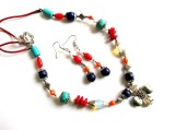 set coral ,turcoaz lapis lazuli si opalit 34310
