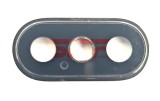 Geam Camera cu Rama Apple iPhone X, Negru (Black), Piese Schimb Originale