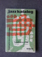 JAZZ KATALOG1970/71, TEXT IN LIMBA GERMANA foto