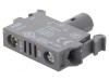 LED frontală albă 230VAC 22mm