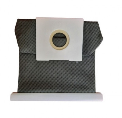 Sac universal pentru aspirator, material textil lavabil, refolosibil, gri foto