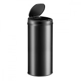 Cos gunoi cu senzor 50 L, Negru, Inox