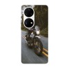 Husa compatibila cu Huawei Nova 8i model Retro ride, Silicon, TPU, Viceversa, Transparent, Carcasa