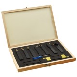 vidaXL Set unelte de strunjire indexabile, 12 piese, 16x16 mm, 100 mm 146719