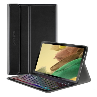 Husa Samsung Galaxy Tab A7 Lite cu tastatura magnetica wireless RGB Techsuit&amp;Atilde;&amp;sbquo;&amp;Acirc;&amp;nbsp;CozyTab,&amp;Atilde;&amp;sbquo;&amp;Acirc;&amp;nbsp;negru foto