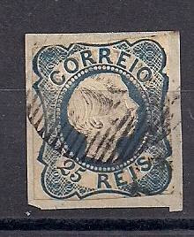 Portugal 1855 King Pedro V 25 R Mi.6I used AM.379 foto