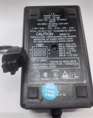 Alimentator I.T.E SW306 12V 0.8A 12V 0.4A 5V 2A mufa 6 pini foto