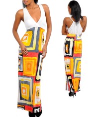Rochie Lunga cu Imprimeu Splendid, Fabricata In SUA foto