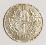 AUSTRIA 1 COROANA 1914 KRONE KORONA ARGINT XF ( CITITI VA ROG ENUNTUL DESCRIEREA )