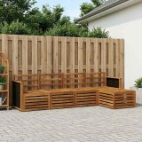 vidaXL Set de canapele de exterior 5 pcs natural 3384220