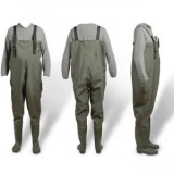 Cizme Piept Pescuit Zebco Waders PVC, Marime 44-45, Kaki, Impermeabile