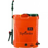 Pompa de stropit rucsac electrica, 12V, 8Ah, rezervor 16L, Top Garden, 380321