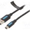 Cablu USB 2.0 VENTION A la B mini 1m negru