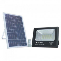 Reflector LED cu incarcare solara, 50 W, 6000 K, 4200 lm, acumulator 2500 mAh, lumina alb rece
