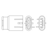 Sonda lambda Alfa Romeo Mito (955) 08.08-10.18; Fiat 500 (312) 07.07-, Panda (312 319) 02.12-, Panda Van (312 519) 02.12-, Punto (199) 01.12-, Punto