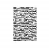 Agenda A5 Nedatata Artpress, Black &amp; White, 100 File, Coperta Buretata Lucioasa, 80 g/m&sup2;