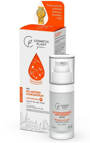 Ser antirid concentrat cu acid hialuronic 4d 30ml face care cosmetic plant