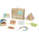 eliNeli Educational Box 19-24 m+ set de jucării din lemn