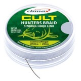 Fir textil Climax CULT HUNTERSBRAID SINKING HOOKLINK 20m 30lb Dark Silt