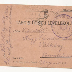 D3 Carte Postala Militara k.u.k. Imperiul Austro-Ungar ,1916 Reg. Torontal