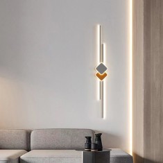 Aplica LED 60W, alb + orange, 3000/4000/6000k