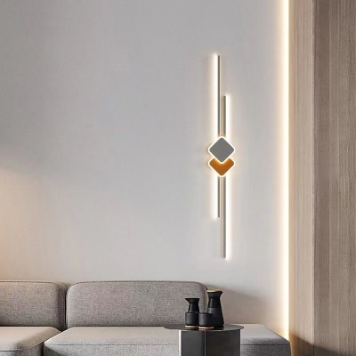 Aplica LED 60W, alb + orange, 3000/4000/6000k foto