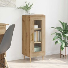 vidaXL Bufet stejar artizanal 34 x 34.5 x 90 cm Lemn compozit 881589