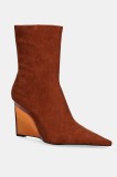 Jeffrey Campbell botine Beth-Ann culoarea maro, toc pana, JC-1772-1-4