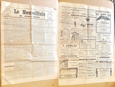 D933-RARITATE. Ziar militar vechi Franta anul 1899-LE NOVELLISTE de SEINE-MARINE foto
