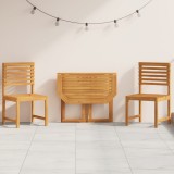 Set Bistro Gradina Gossi, 3 Piese, Lemn Acacia, Maro, Pliabil, 2 Persoane
