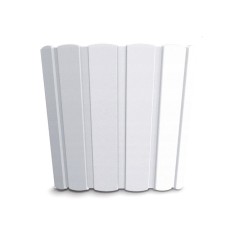 Ghiveci decorativ de flori, rotund, alb, 12 L, 28.5x25.6 cm, Boardee Basic foto